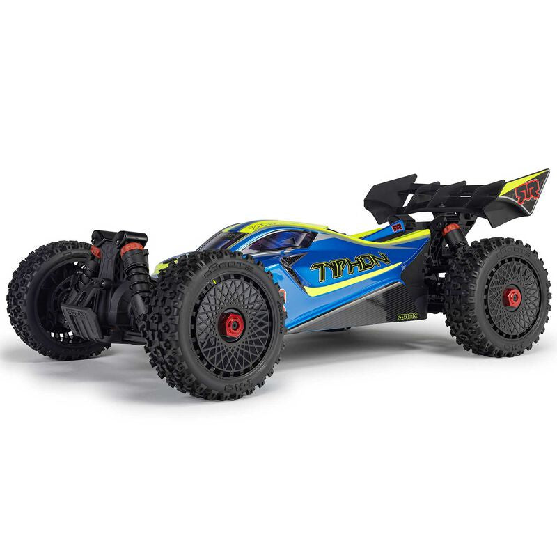 Arrma ARA4306V4T4 1/8 TYPHON 4X4 223S BLX BRUSHLESS BUGGY RTR WITH DSC  BLUE/YELLOW