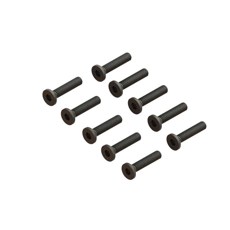 Arrma ARA702017 Flat Head Screw M2.5x12mm (10pcs)