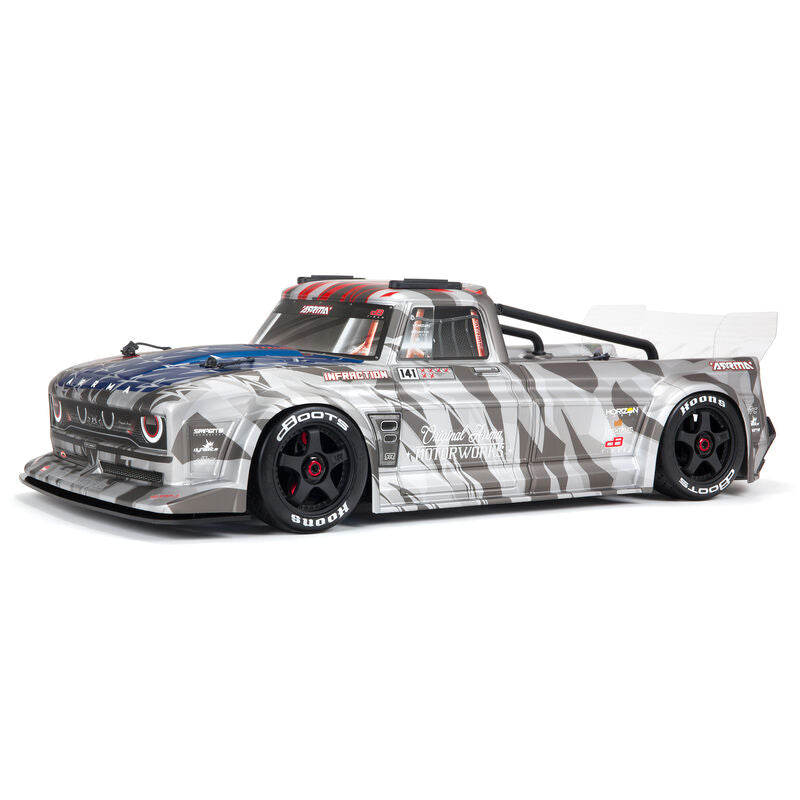 Arrma INFRACTION 6S BLX 1/7 All-Road Truck Silver - ARA7615V2T2
