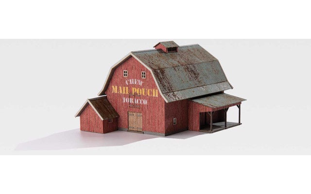 Archistories Z Scale Red Kit Gambrel Barn