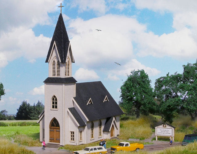 Archistories Z Scale Country Church Kit