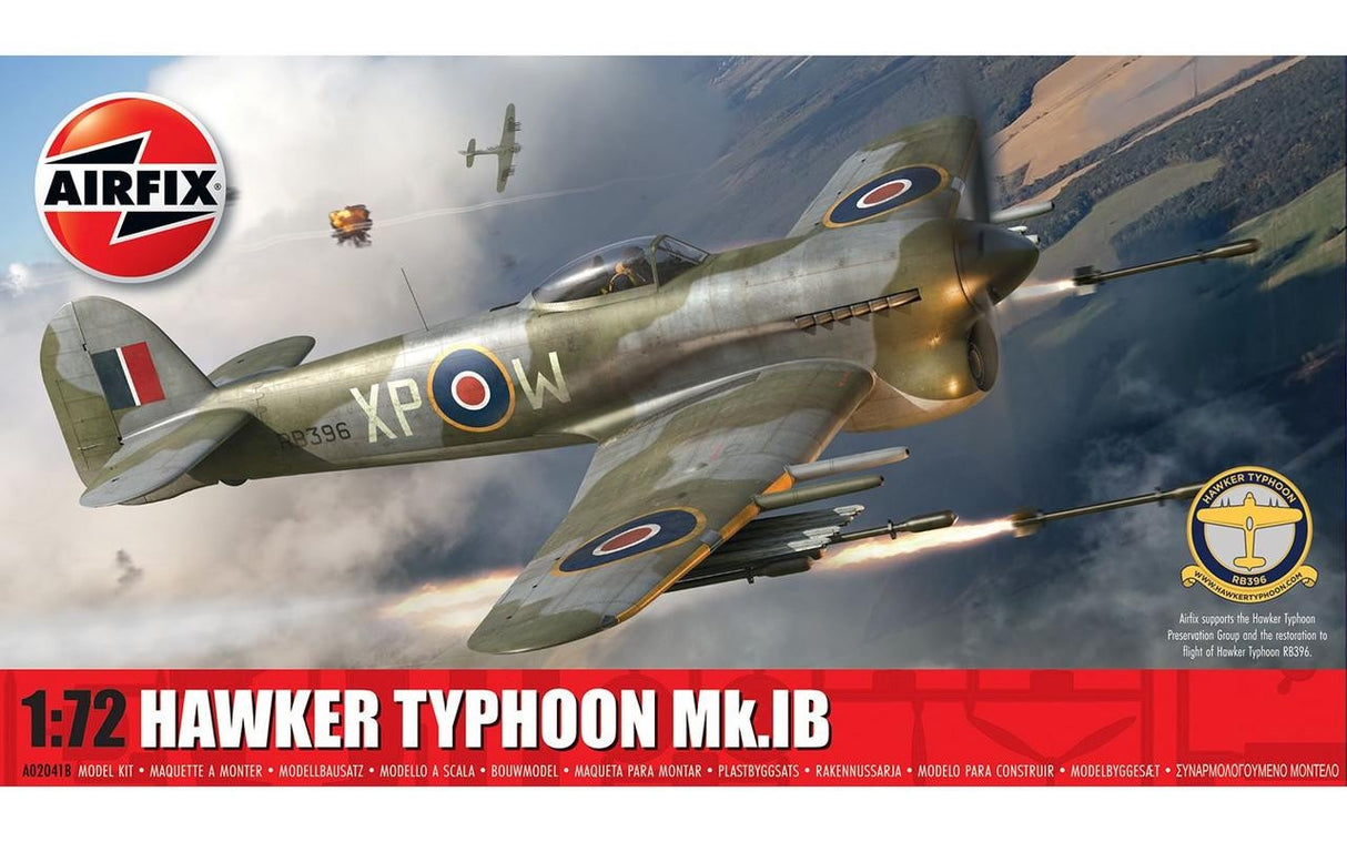 Airfix 1/72 Airfix Hawker Typhoon IB Fighter #A02041B
