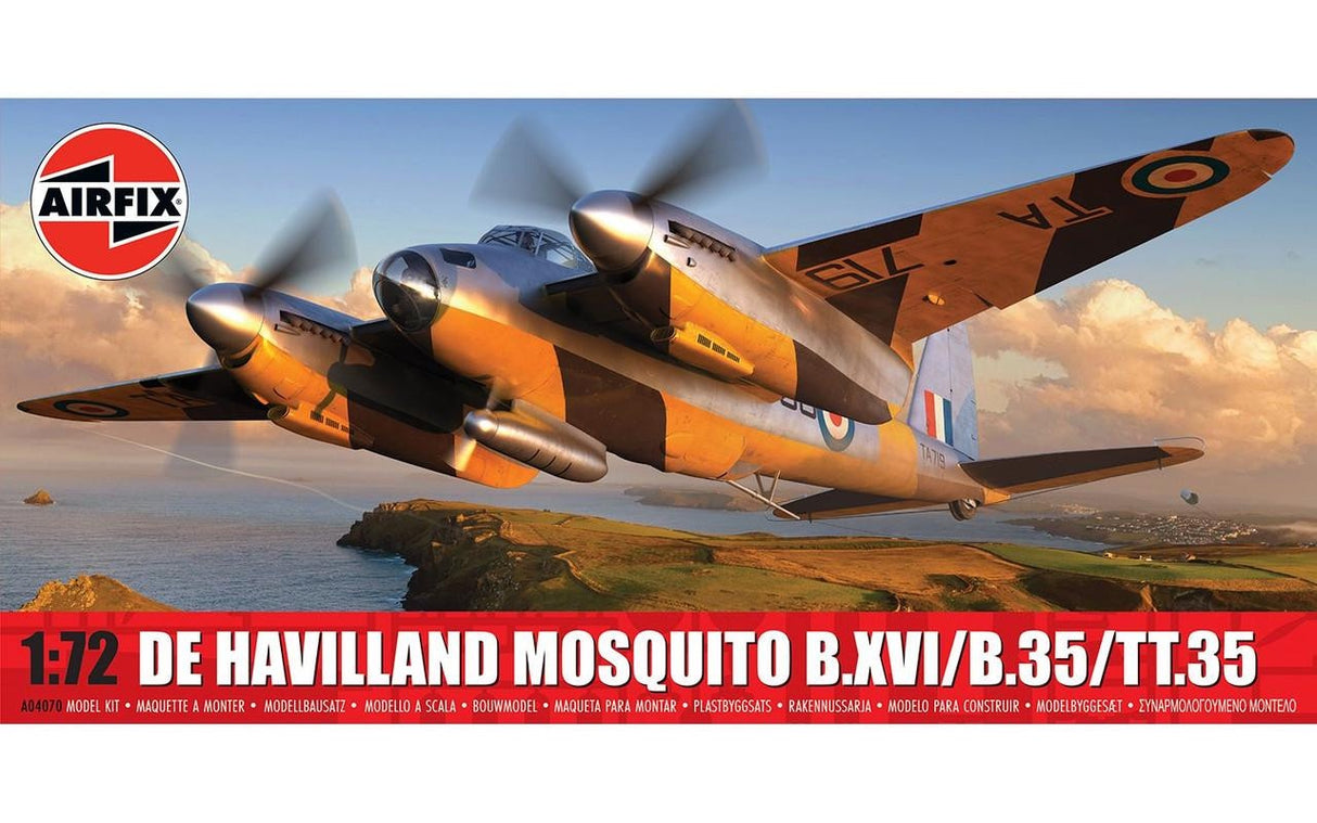 Airfix 1/72 Airfix de Havilland Mosquito B.XVI/B.35/TT.35 Plastic Model Kit #A04070F