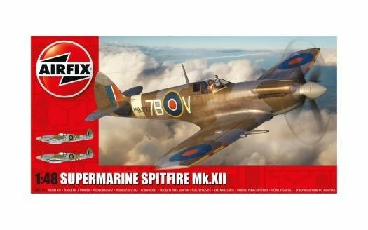 Airfix 1/48 Supermarine Spitfire Mk XII Aircraft #A05117A