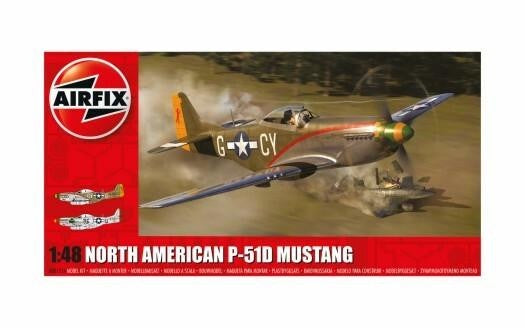 Airfix 1/48 Airfix P51D Mustang Fighter #A05131A