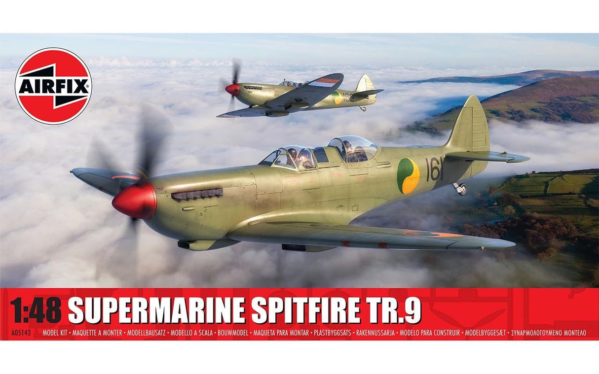 Airfix 1/48 Airfix Supermarine Spitfire Tr.9 Plastic Model kit #A05143