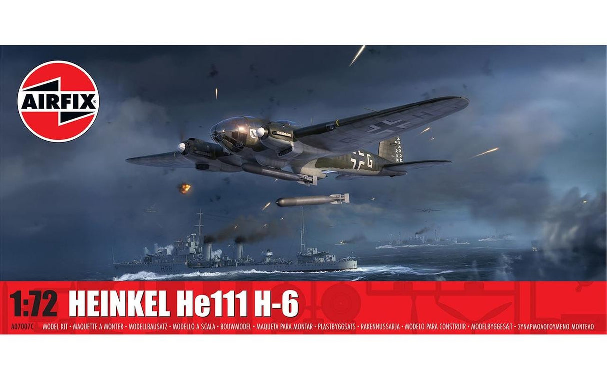 Airfix 1/72 Airfix Heinkel He.111 H-6 Plastic Model kit #A07007C