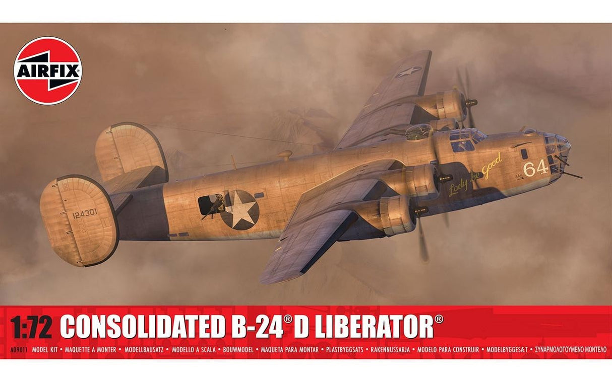 Airfix 1/72 Airfix Consolidated B-24D Liberator Plastic Model Kit #A09011