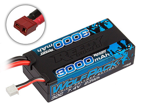 Associated 3000MAH 30C 7.4V Shorty Pack w/T-PLUG