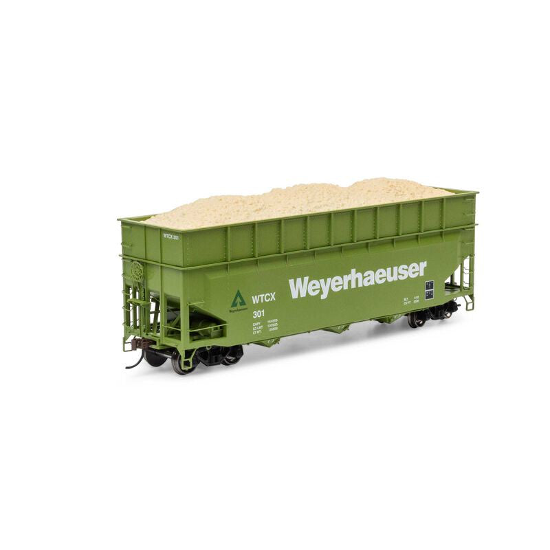 HO ATH 40' Wood Chip Hopper w/Load, WTCX #301