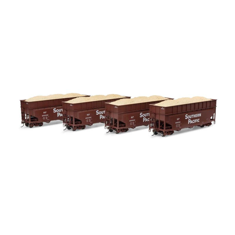 HO ATH 40' Wood Chip Hopper w/Load, SP #450000/450132/450268/450485 (4)
