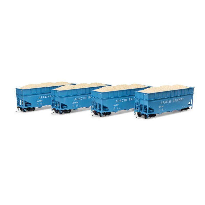 HO ATH 40' Wood Chip Hopper w/Load, APA #1201/1212/1226/1249 (4)