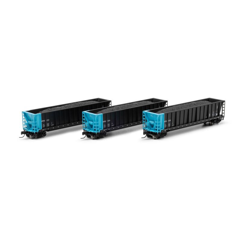 N ATH Berwick Bathtub Gondola w/Load, WPSX #131/154/165 (3)