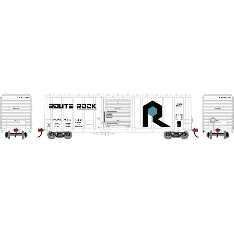 Athearn HO 50' PS 5344 Box Car, CNW Ex-Rock #718340