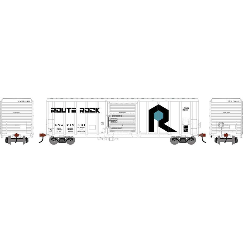Athearn HO 50' PS 5344 Box Car, CNW Ex-Rock #718461