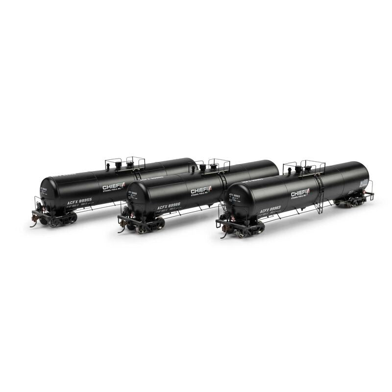Athearn HO 30K Ethanol Tank Car, ACFX #89963/89966/89955 (3)