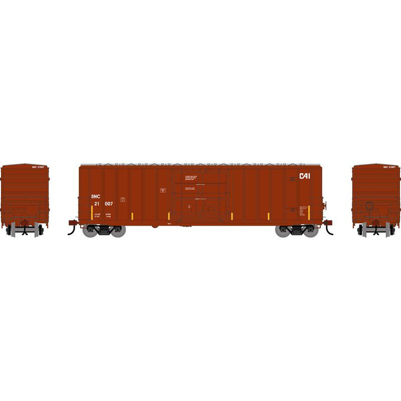 Athearn HO 50' FMC 5327 12' Plug Door Box Car, Saratoga & North Creek (SNC)#21007