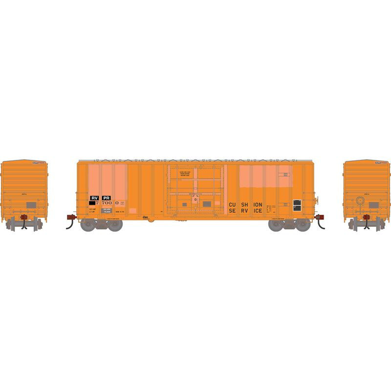 Athearn HO 50' FMC 5327 12' Plug Door Box Car, Primed For Grime RVPR #77000