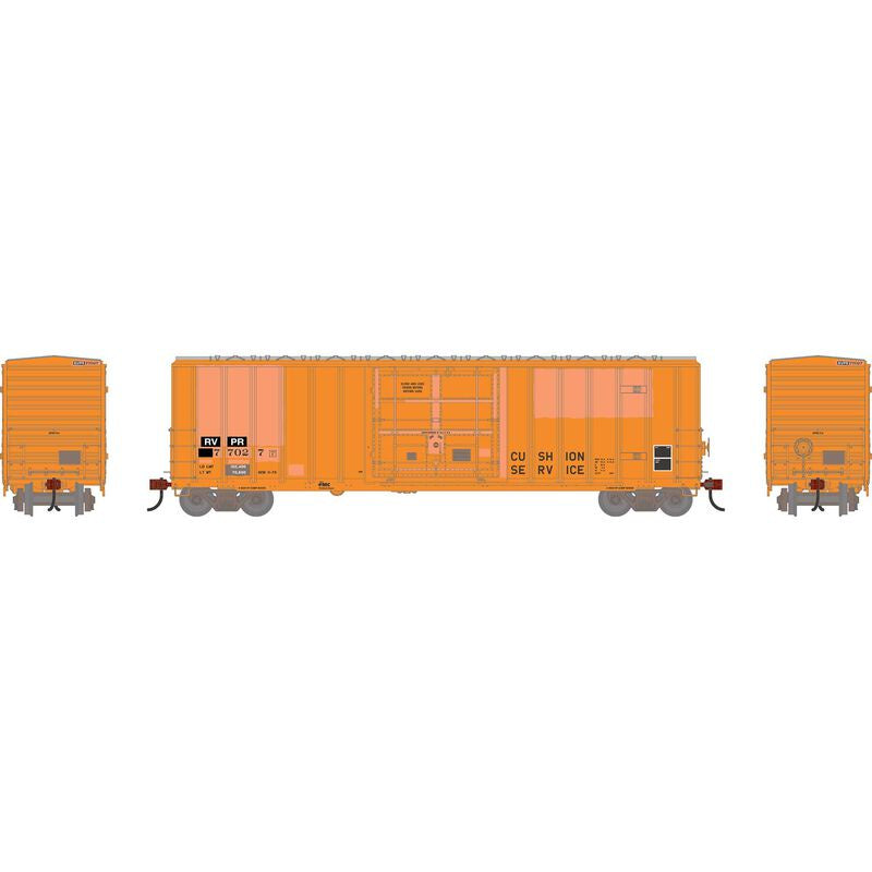 Athearn HO 50' FMC 5327 12' Plug Door Box Car, Primed For Grime RVPR #77027
