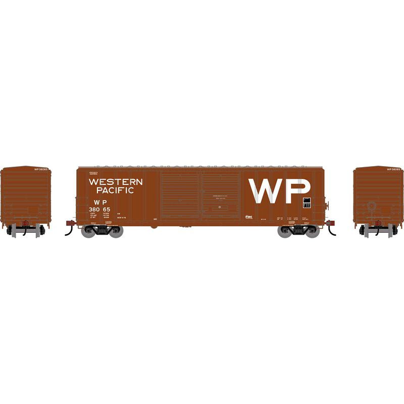 Athearn HO 50' FMC 5077 Centered Double Door Box Car, Western Pacific (WP) #38065