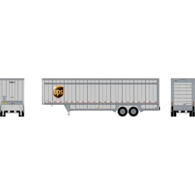 Athearn HO 40' Drop Sill Trailer, UPSZ w/Shield #708812