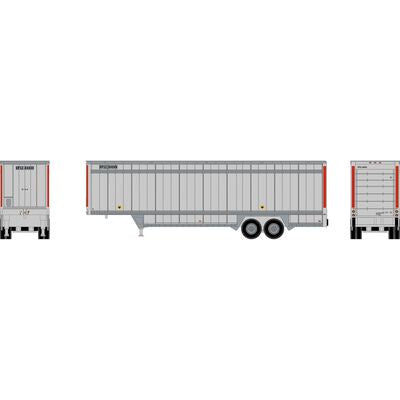 Athearn HO 40' Drop Sill Trailer, UPSZ Red Stripe #84848