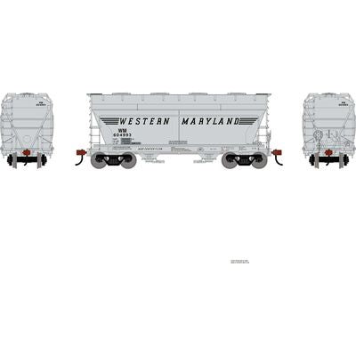 Athearn HO ACF 2970 Covered Hopper, Western Maryland (WM) #604993
