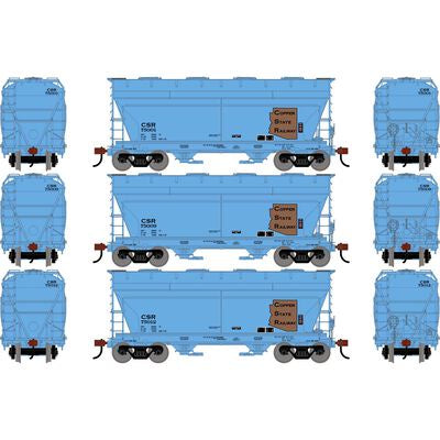 Athearn HO ACF 2970 Covered Hopper, Legendary Liveries CSR #75001/75009/75012 (3)