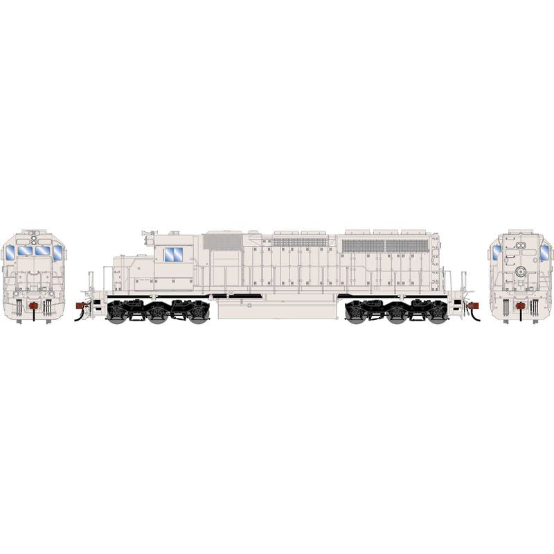 Athearn HO SD40 Locomotive, Undecorated