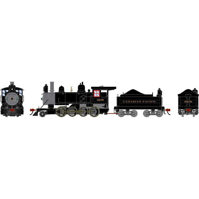 Athearn HO 2-8-0 Steam Locomotive, Canadian Pacific (CP) #3238