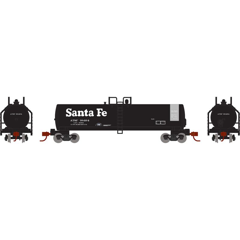 Athearn N RTC 20,900 Gallon Tank, ATSF #98494 - ATH13735