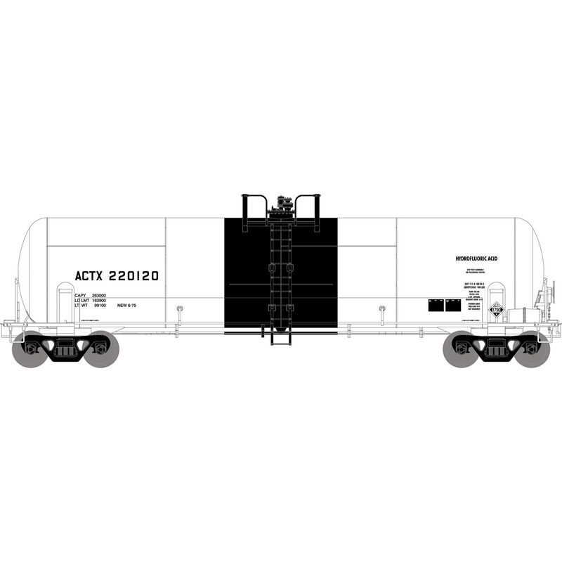 Athearn HO RTR RTC 20,900-Gal Acid Tank, ACTX #220120 - ATH15936