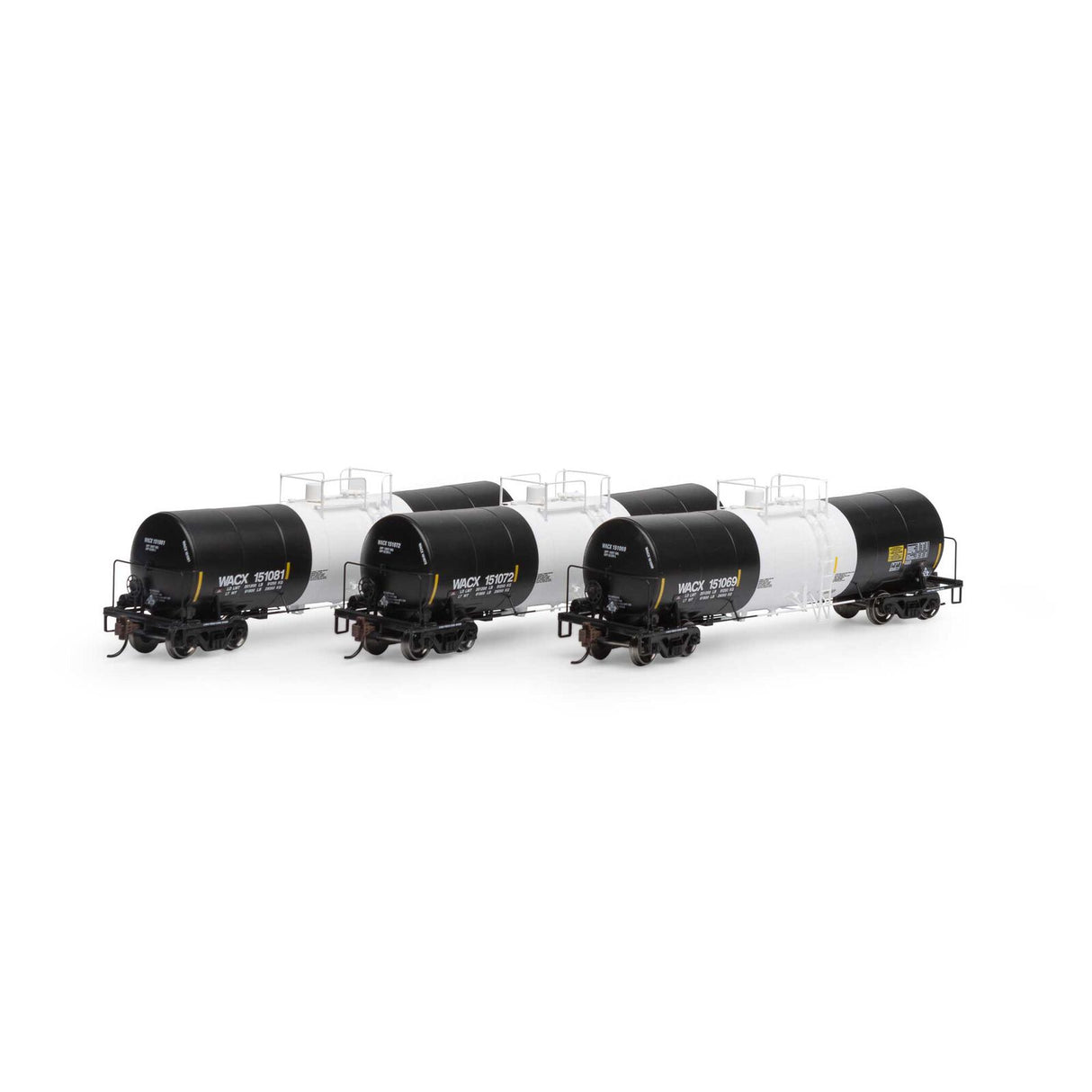 Athearn HO RTR 16,000-Gallon Clay Slurry Tank, WACX #2 (3) - ATH16366
