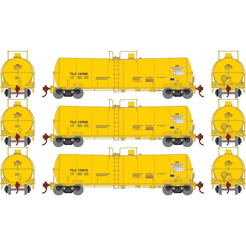 HO 16K Gal Clay Tank, TILX #135566/135598/135610