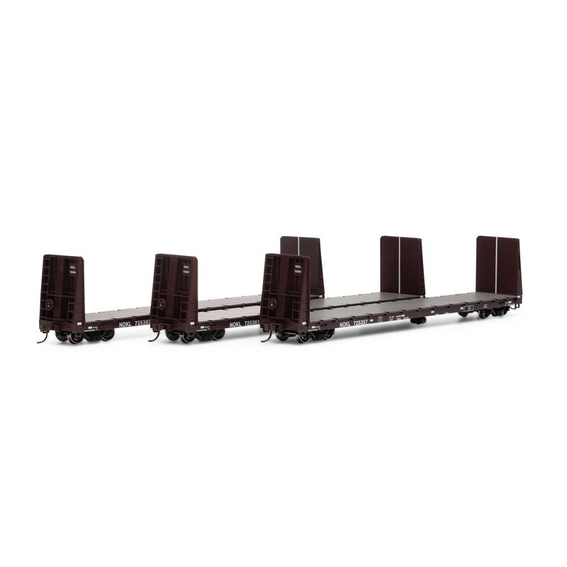 HO 60' Bulkhead Flat, NOKL(3)#725357/725361/725383
