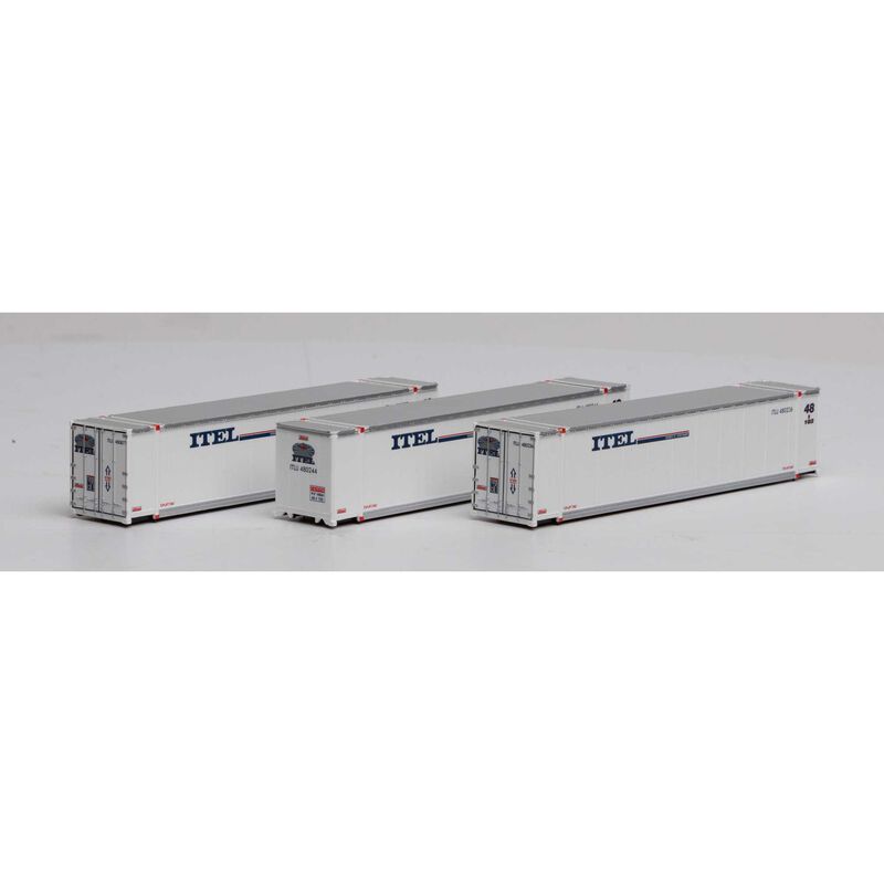 Athearn N 48' Container, ITEL #2 (3) - ATH17301
