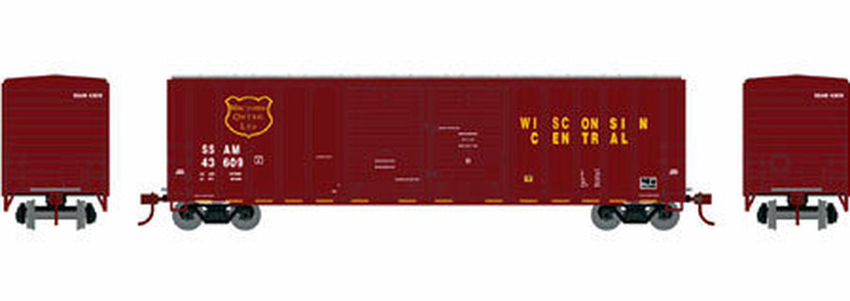 Athearn N 50' FMC Double Door Box, WC #SSAM 43641 - ATH17566