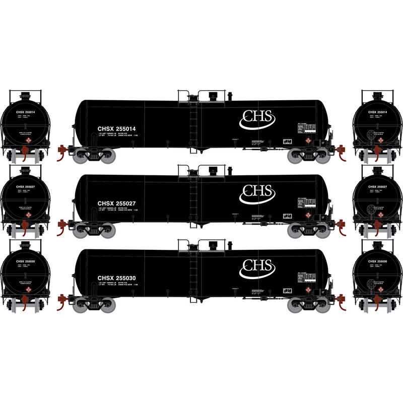 Athearn N 30,000-Gallon Ethanol Tank, CHSX #1 (3)