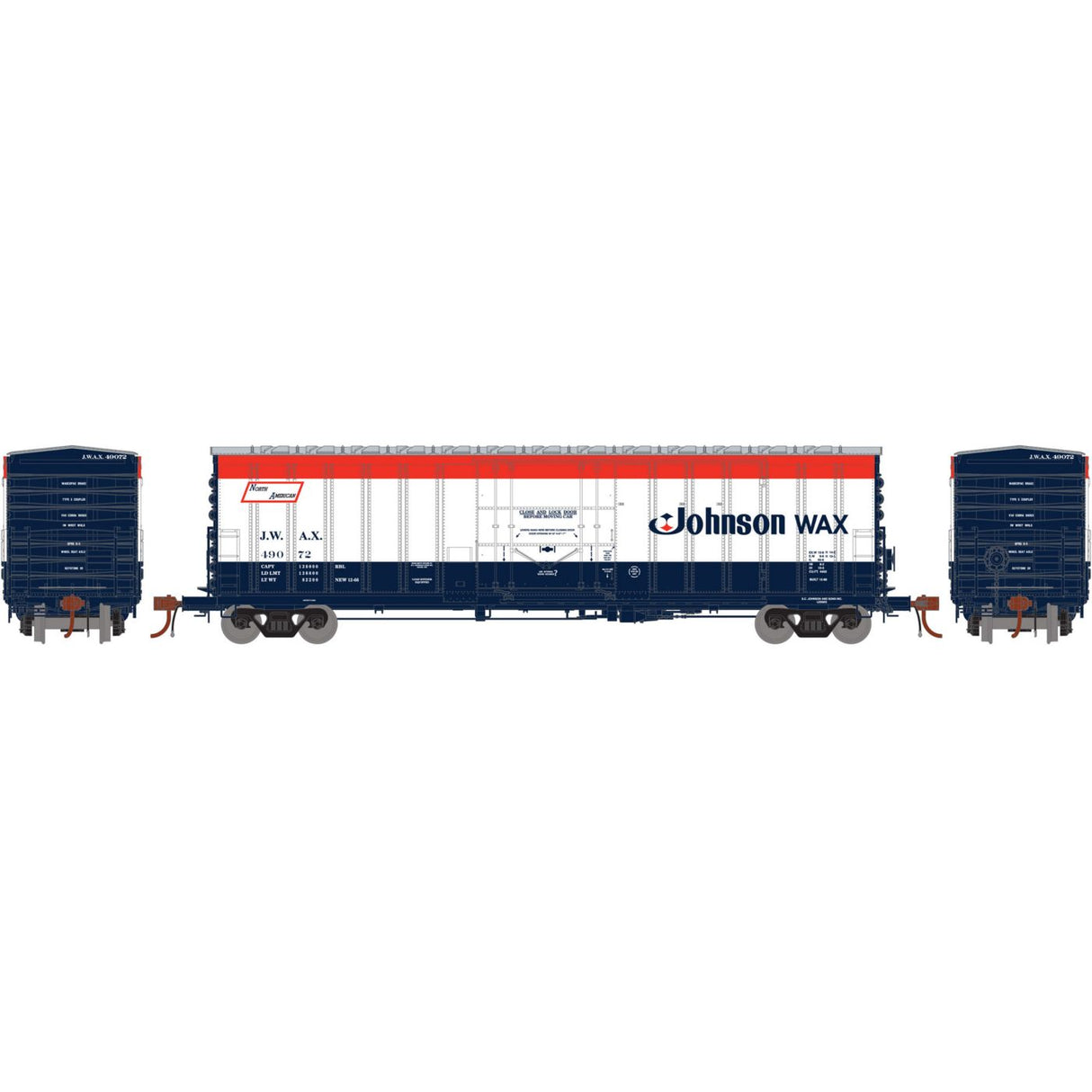 Athearn HO RTR 50' NACC Box, JWAX #49072 - ATH18423