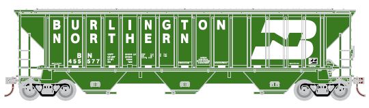 Athearn HO RTR PS 4740 Covered Hopper, BN/Late #456756 - ATH18765