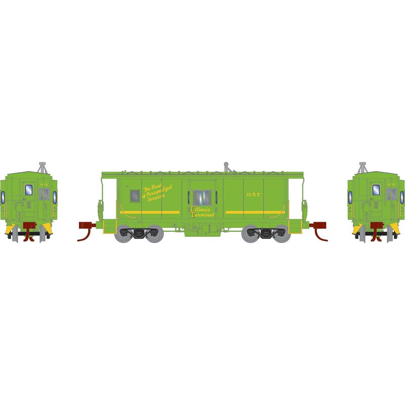 Athearn N Bay Window Caboose, IT #957 - ATH24328