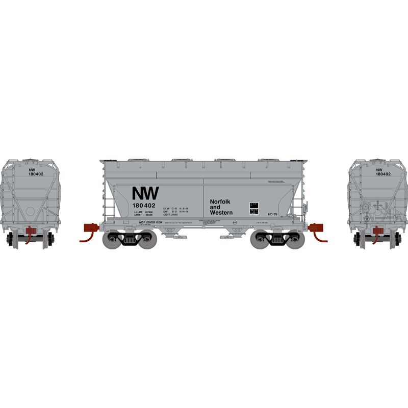 Athearn N ACF 2970 Covered Hopper, N&W #180402 - ATH24674