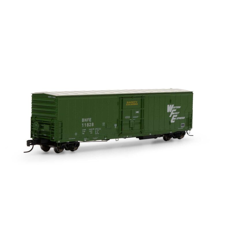 Athearn N 57' Mechanical Reefer w/Sound, BNFE/Green #11828 - ATH24707