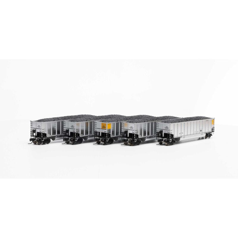 Athearn N  Bethgon  Coalporter w/Load, Data Only Silver (5)