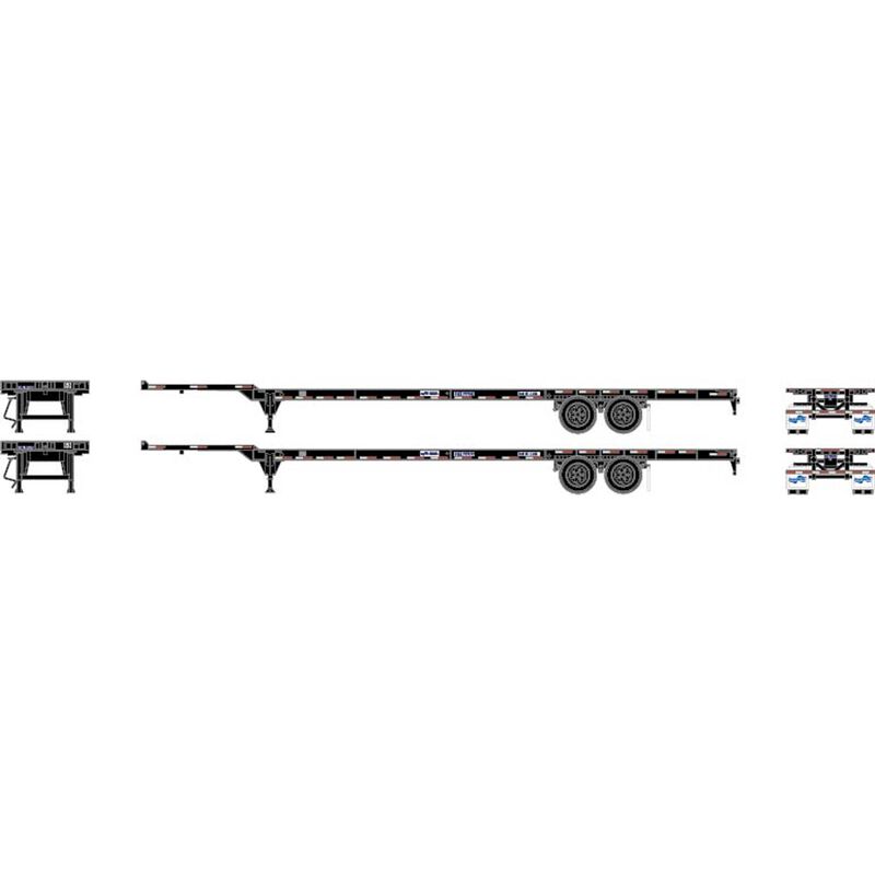 Athearn HO RTR 53' Chassis, Seacastle (2) - ATH26035