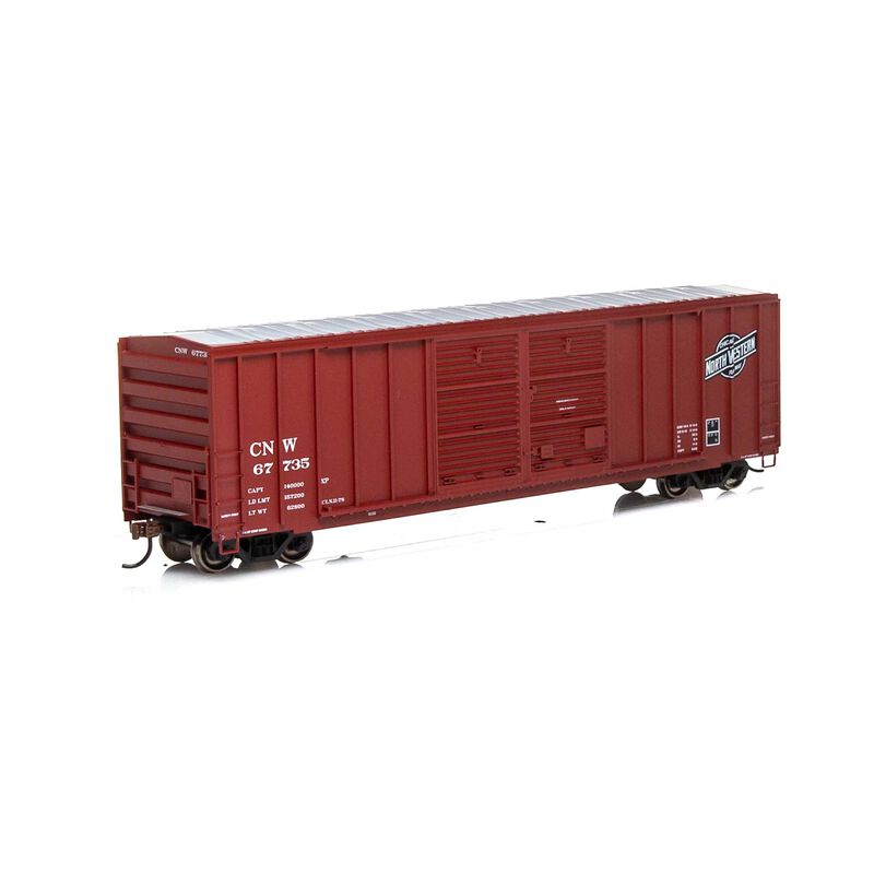 Athearn HO RTR 50' FMC Double Door Box, C&NW #67735 - ATH27191