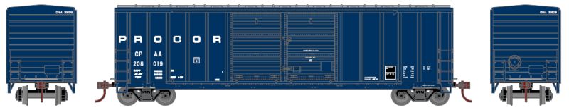 Athearn HO RTR 50' FMC Center Double Door Box,PROCR#208019 - ATH27210