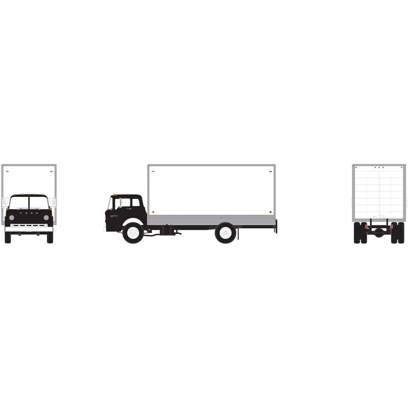 Athearn HO RTR Ford C Box Van, Black - ATH2745