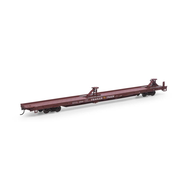Athearn HO RTR 85' TOFC Flat, TT/STTX #473649 - ATH27664