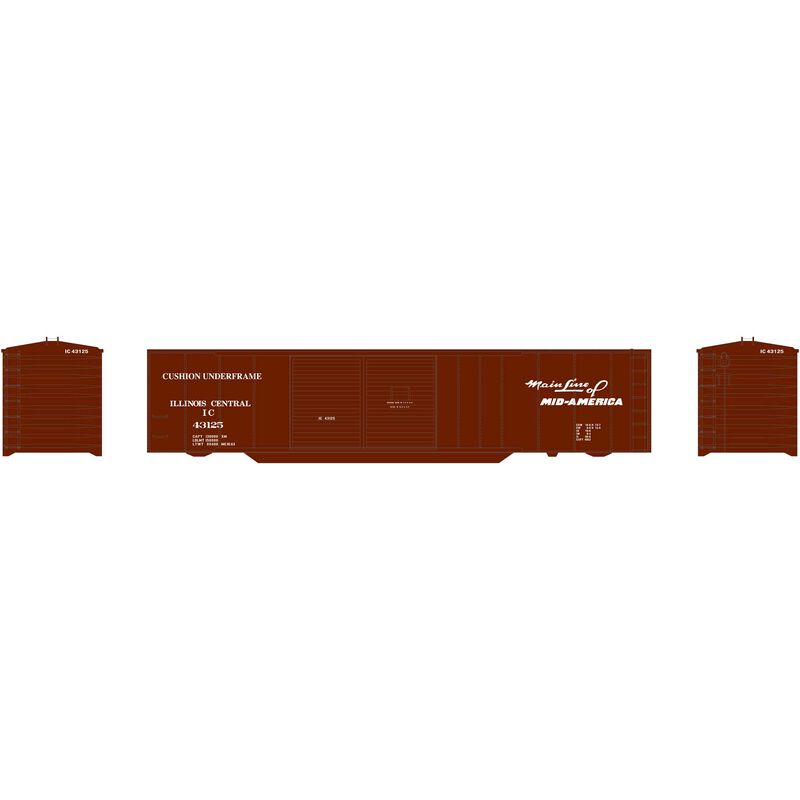 Athearn N 50' Double Sliding Door Box, IC #43125 - ATH2786